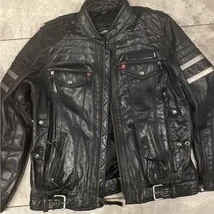 Harley Davidson leather biker jacket